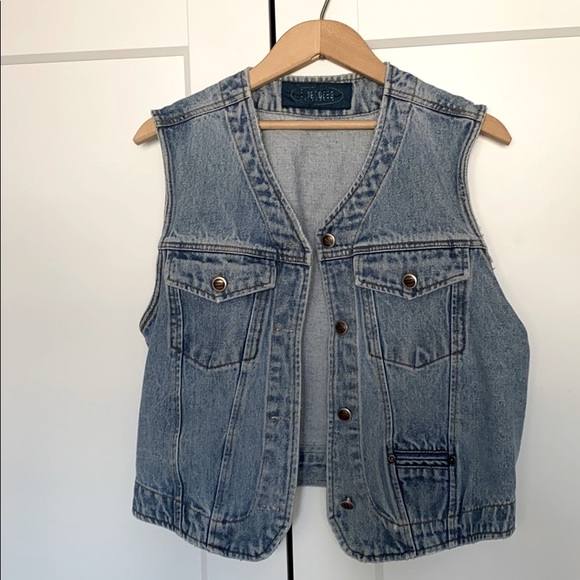 Vintage Bluenotes denim vest size small - Picture 1 of 4
